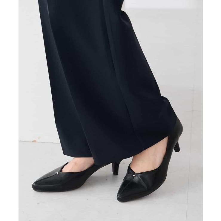 【洗える/ストレッチ/セットアップ対応】ダブルクロスワイドパンツ | a.v.v【WOMEN】 | 詳細画像15 