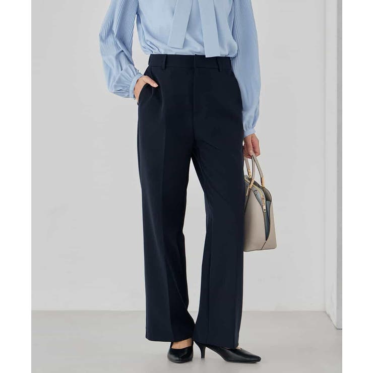 【洗える/ストレッチ/セットアップ対応】ダブルクロスストレートパンツ | a.v.v【WOMEN】 | 詳細画像10 