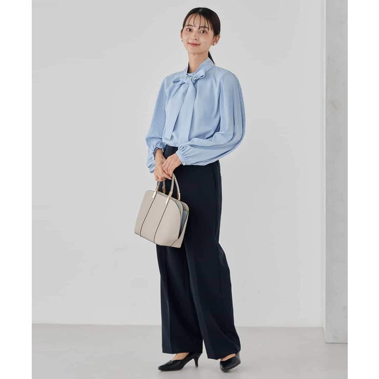 【洗える/ストレッチ/セットアップ対応】ダブルクロスストレートパンツ | a.v.v【WOMEN】 | 詳細画像15 