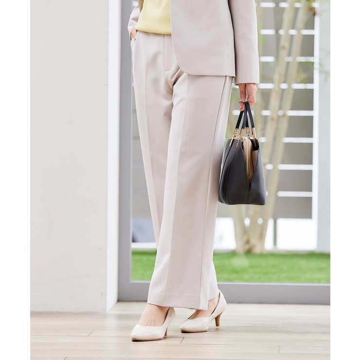 【洗える/ストレッチ/セットアップ対応】ダブルクロスストレートパンツ | a.v.v【WOMEN】 | 詳細画像17 