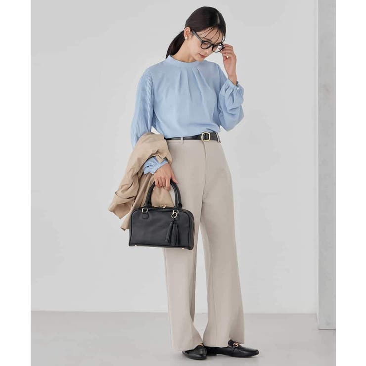 【洗える/ストレッチ/セットアップ対応】ダブルクロスストレートパンツ | a.v.v【WOMEN】 | 詳細画像23 