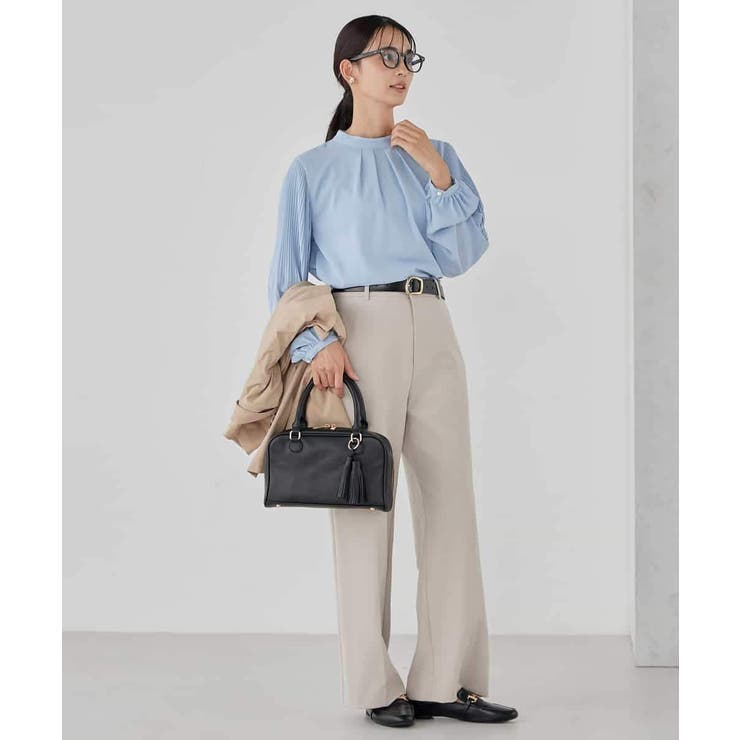 【洗える/ストレッチ/セットアップ対応】ダブルクロスストレートパンツ | a.v.v【WOMEN】 | 詳細画像24 