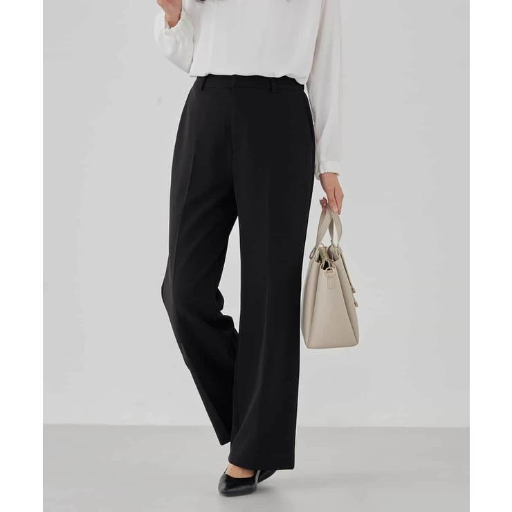 【洗える/ストレッチ/セットアップ対応】ダブルクロスストレートパンツ | a.v.v【WOMEN】 | 詳細画像28 