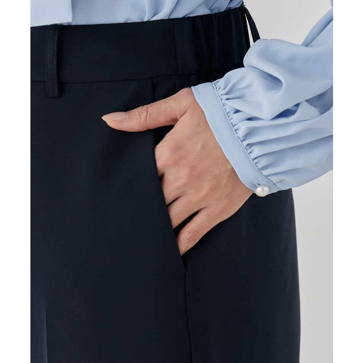 【洗える/ストレッチ/セットアップ対応】ダブルクロスストレートパンツ | a.v.v【WOMEN】 | 詳細画像4 