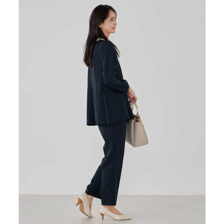 サテンテーパードパンツ【洗える/速乾/毛玉になりにくい/イージーケア】 | a.v.v【WOMEN】 | 詳細画像11 