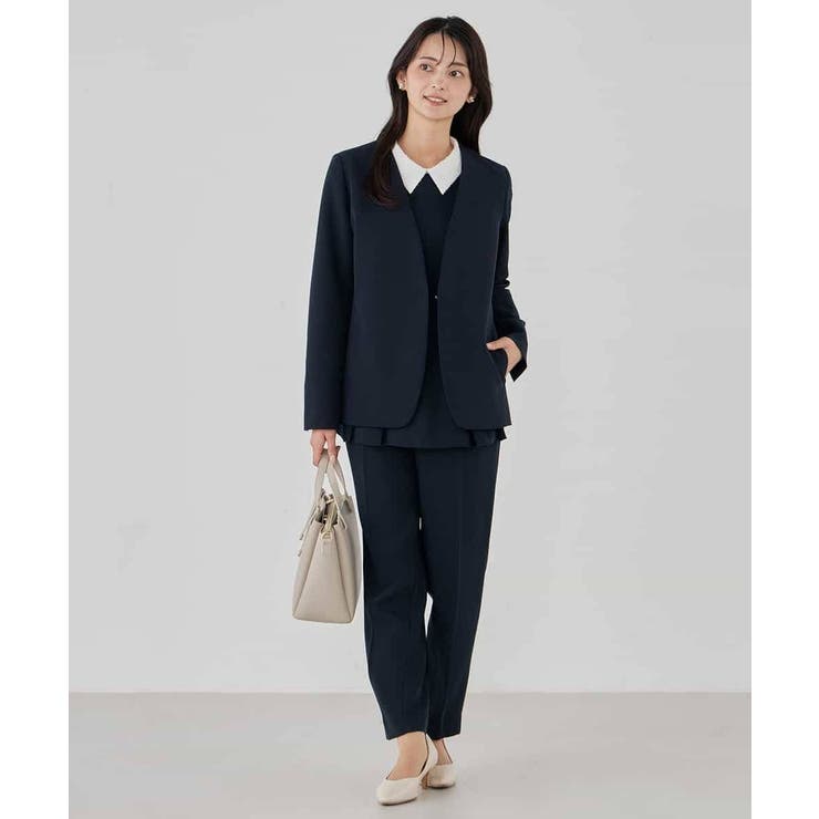 サテンテーパードパンツ【洗える/速乾/毛玉になりにくい/イージーケア】 | a.v.v【WOMEN】 | 詳細画像14 