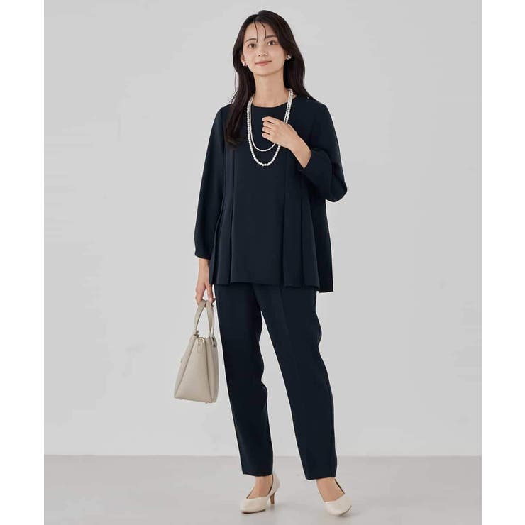 サテンテーパードパンツ【洗える/速乾/毛玉になりにくい/イージーケア】 | a.v.v【WOMEN】 | 詳細画像20 