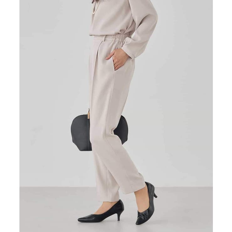 サテンテーパードパンツ【洗える/速乾/毛玉になりにくい/イージーケア】 | a.v.v【WOMEN】 | 詳細画像25 