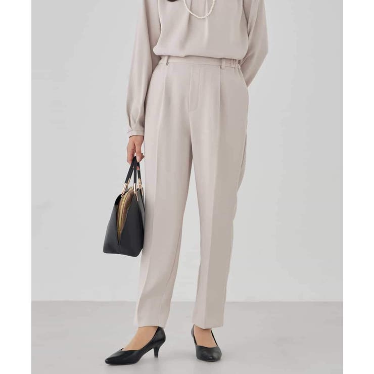 サテンテーパードパンツ【洗える/速乾/毛玉になりにくい/イージーケア】 | a.v.v【WOMEN】 | 詳細画像26 