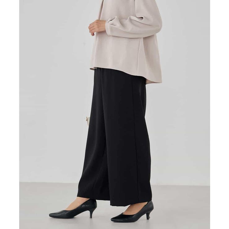 サテンワイドクロップドパンツ【洗える/速乾/毛玉になりにくい/イージーケア】 | a.v.v【WOMEN】 | 詳細画像20 