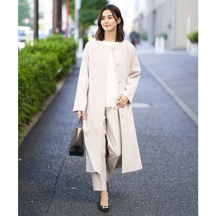 洗える/イージーケア】ダブルクロステーパードパンツ[品番