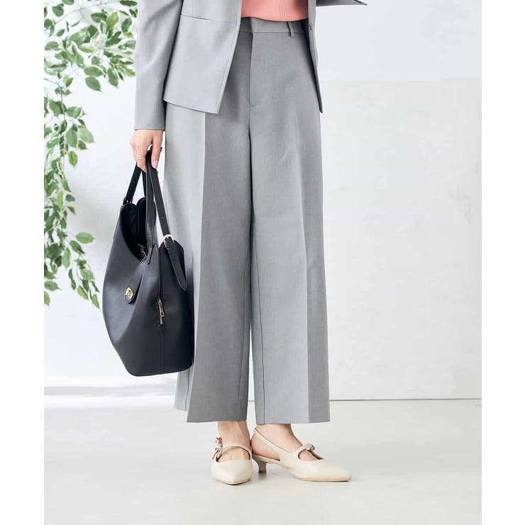 【洗える/ストレッチ/UVカット】麻調ストレッチクロップドパンツ | a.v.v【WOMEN】 | 詳細画像13 