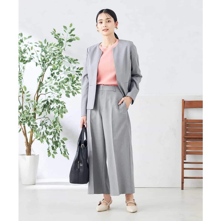 【洗える/ストレッチ/UVカット】麻調ストレッチクロップドパンツ | a.v.v【WOMEN】 | 詳細画像17 