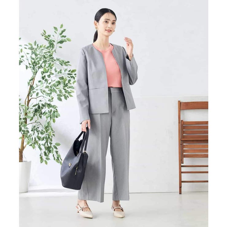 【洗える/ストレッチ/UVカット】麻調ストレッチクロップドパンツ | a.v.v【WOMEN】 | 詳細画像18 