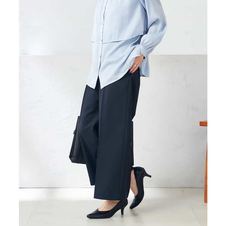 【洗える/ストレッチ/UVカット】麻調ストレッチクロップドパンツ | a.v.v【WOMEN】 | 詳細画像2 