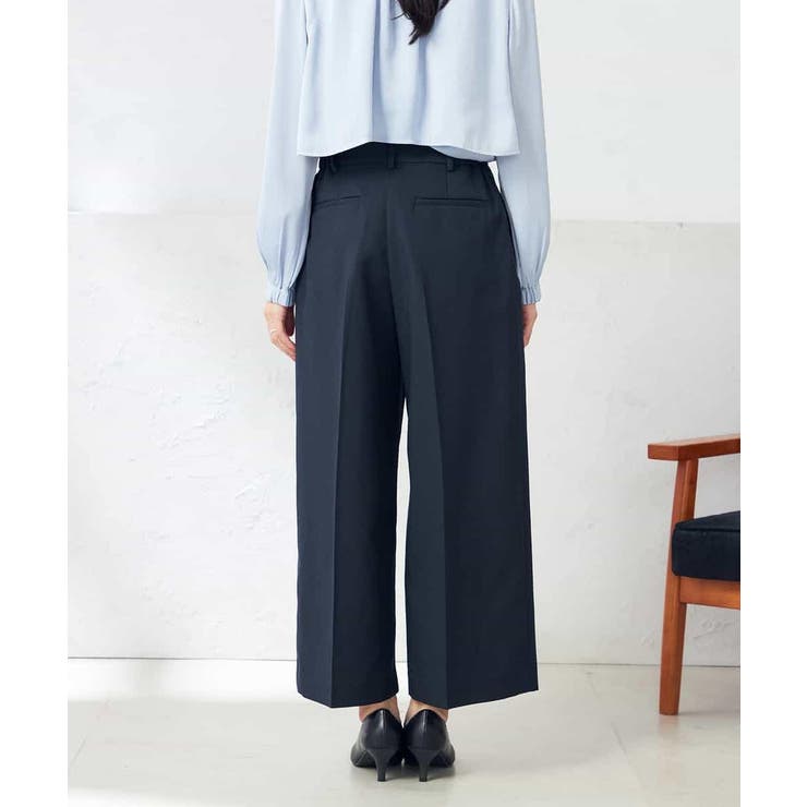 【洗える/ストレッチ/UVカット】麻調ストレッチクロップドパンツ | a.v.v【WOMEN】 | 詳細画像22 