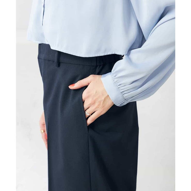 【洗える/ストレッチ/UVカット】麻調ストレッチクロップドパンツ | a.v.v【WOMEN】 | 詳細画像25 