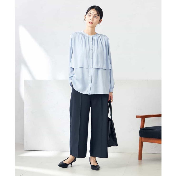 【洗える/ストレッチ/UVカット】麻調ストレッチクロップドパンツ | a.v.v【WOMEN】 | 詳細画像3 