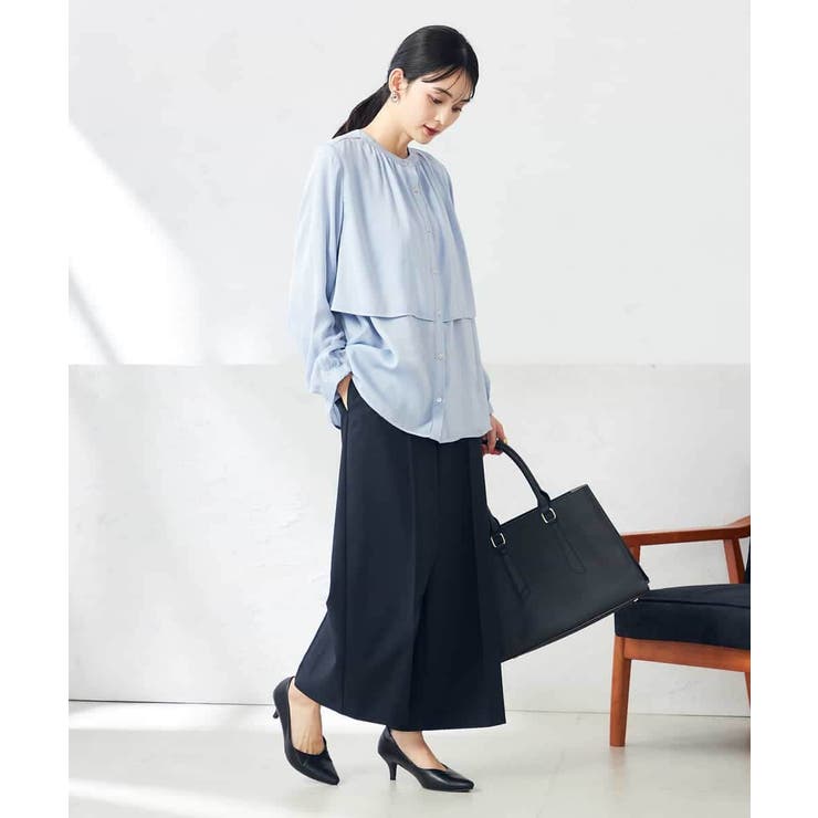 【洗える/ストレッチ/UVカット】麻調ストレッチクロップドパンツ | a.v.v【WOMEN】 | 詳細画像4 