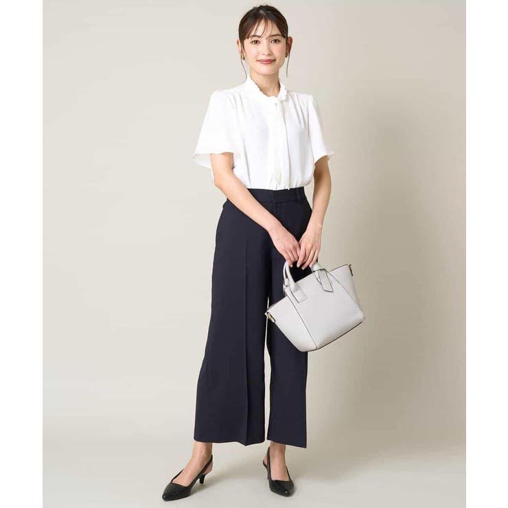 【洗える UVカット 接触冷感】オックスストレッチクロップドワイドパンツ【Ref… | a.v.v【WOMEN】 | 詳細画像6 