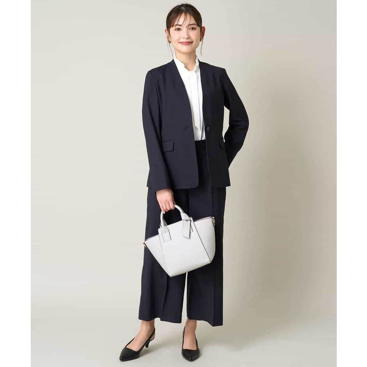 【洗える UVカット 接触冷感】オックスストレッチクロップドワイドパンツ【Ref… | a.v.v【WOMEN】 | 詳細画像9 