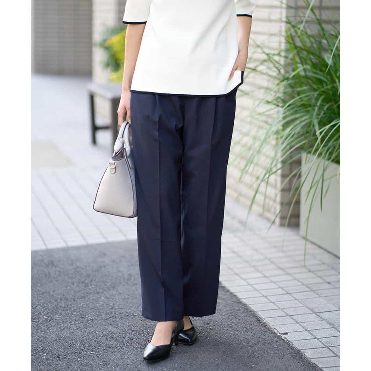 【洗える/UVカット/接触冷感】オックスストレッチワイドパンツ【Reflax】 | a.v.v【WOMEN】 | 詳細画像11 