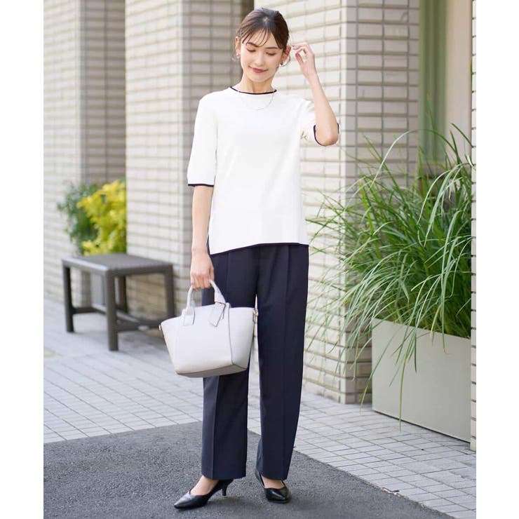 【洗える/UVカット/接触冷感】オックスストレッチワイドパンツ【Reflax】 | a.v.v【WOMEN】 | 詳細画像15 