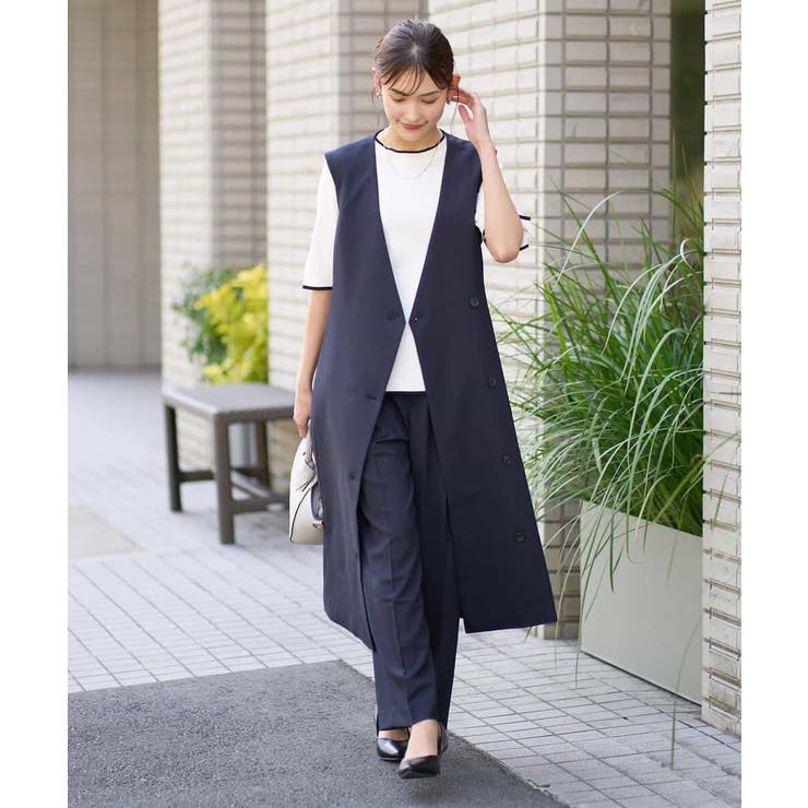 【洗える/UVカット/接触冷感】オックスストレッチワイドパンツ【Reflax】 | a.v.v【WOMEN】 | 詳細画像16 