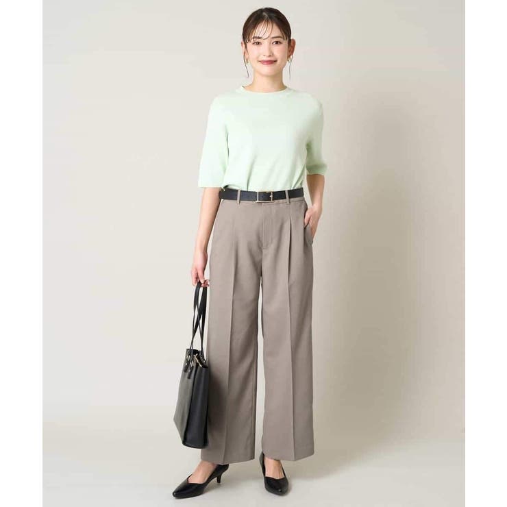 【洗える/UVカット/接触冷感】オックスストレッチワイドパンツ【Reflax】 | a.v.v【WOMEN】 | 詳細画像21 