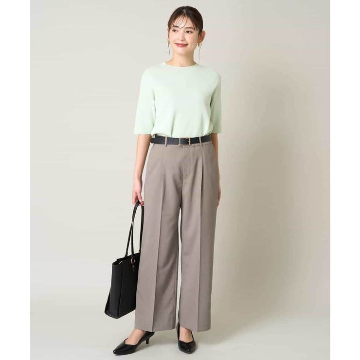 【洗える/UVカット/接触冷感】オックスストレッチワイドパンツ【Reflax】 | a.v.v【WOMEN】 | 詳細画像22 