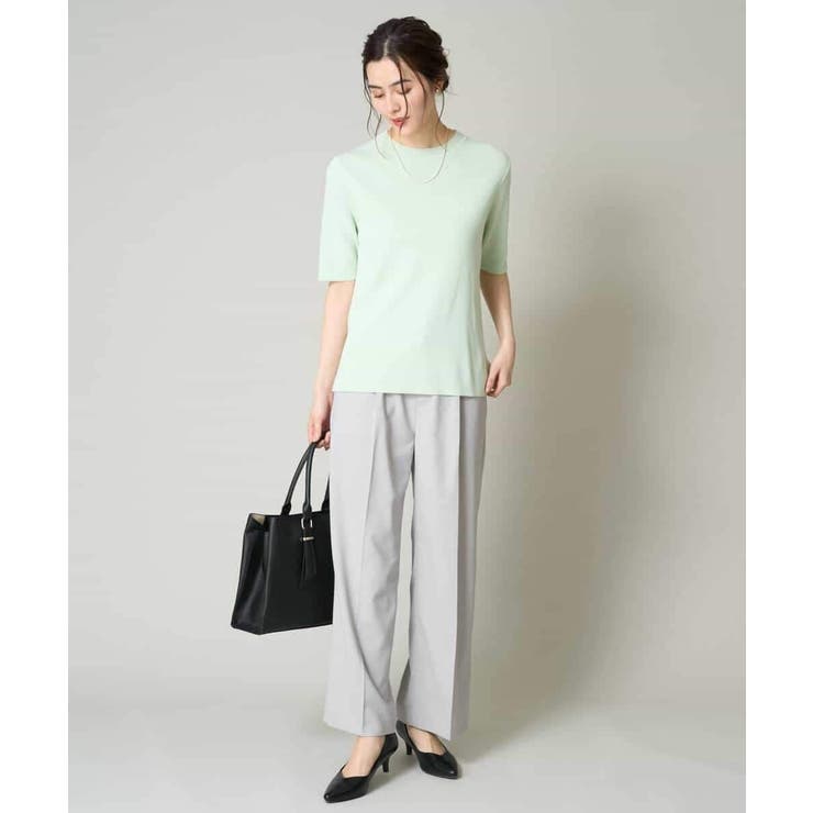 【洗える/UVカット/接触冷感】オックスストレッチワイドパンツ【Reflax】 | a.v.v【WOMEN】 | 詳細画像32 