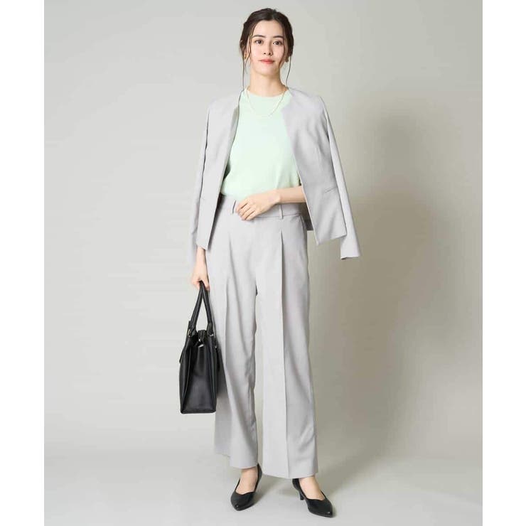 【洗える/UVカット/接触冷感】オックスストレッチワイドパンツ【Reflax】 | a.v.v【WOMEN】 | 詳細画像33 