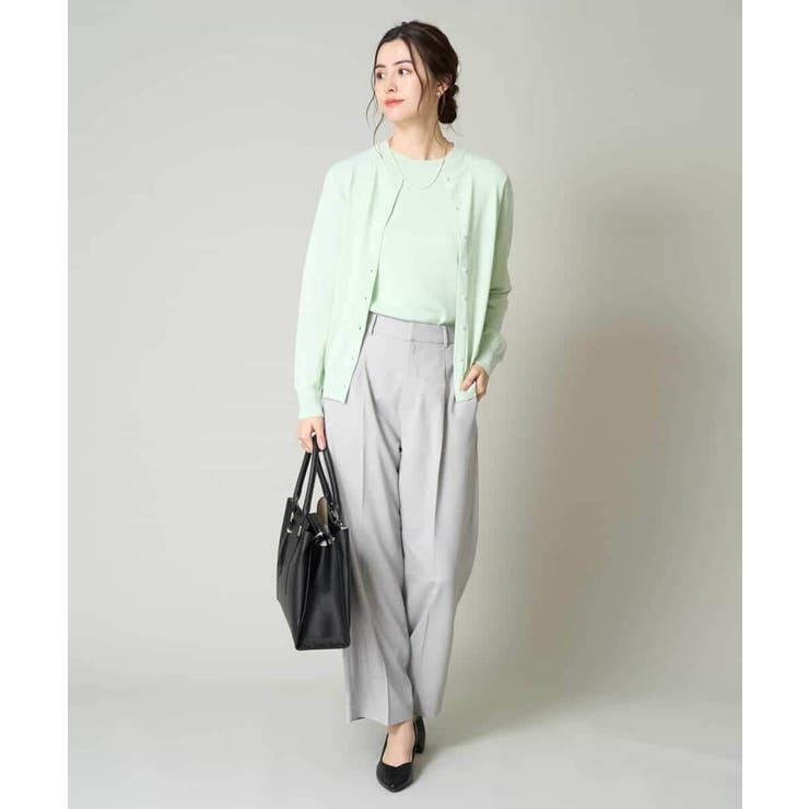 【洗える/UVカット/接触冷感】オックスストレッチワイドパンツ【Reflax】 | a.v.v【WOMEN】 | 詳細画像36 