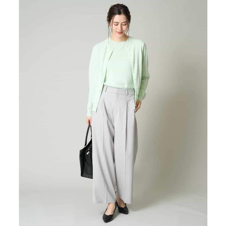 【洗える/UVカット/接触冷感】オックスストレッチワイドパンツ【Reflax】 | a.v.v【WOMEN】 | 詳細画像38 