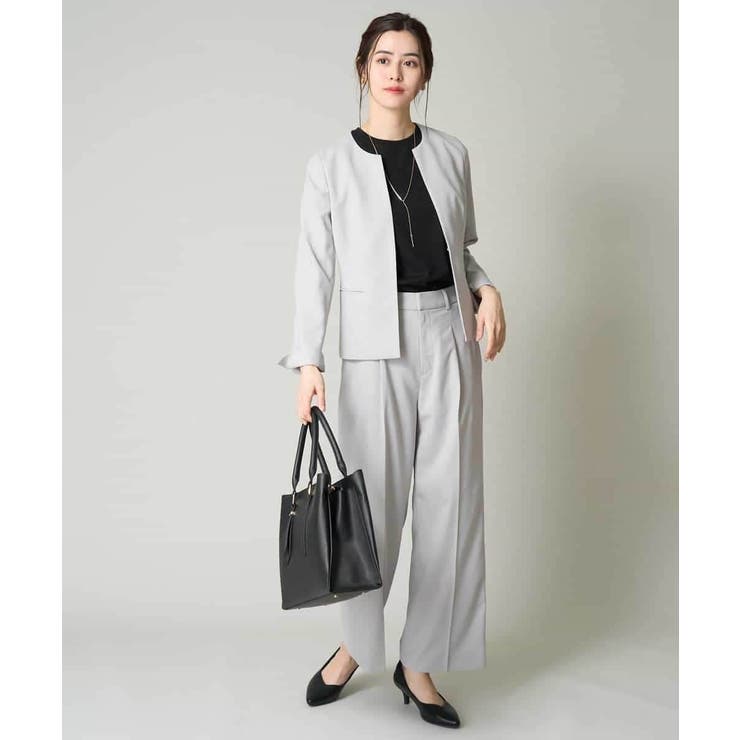 【洗える/UVカット/接触冷感】オックスストレッチワイドパンツ【Reflax】 | a.v.v【WOMEN】 | 詳細画像40 