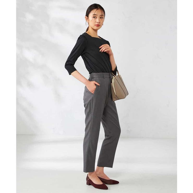 【洗える/イージーケア/吸水速乾/ストレッチ】梳毛調テーパードパンツ | a.v.v【WOMEN】 | 詳細画像12 