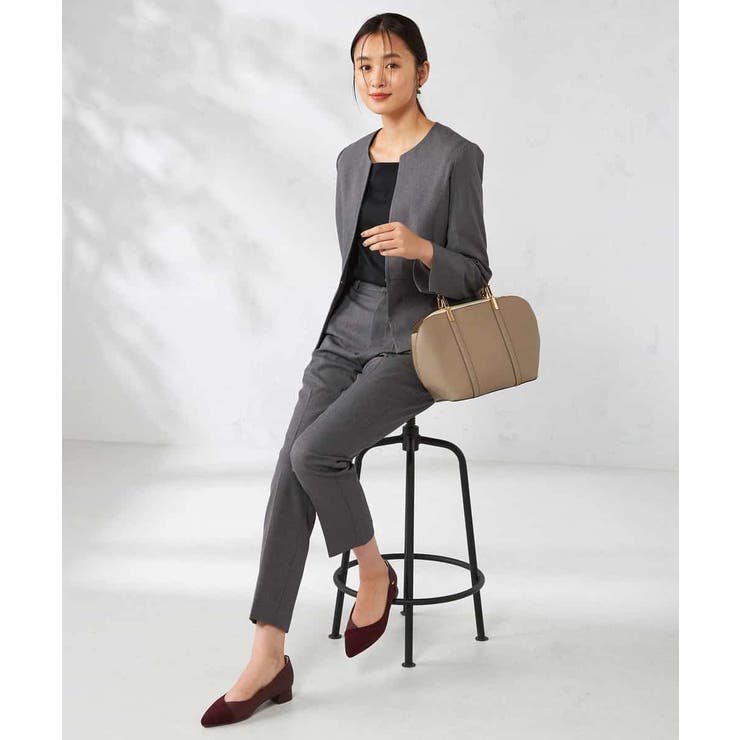 【洗える/イージーケア/吸水速乾/ストレッチ】梳毛調テーパードパンツ | a.v.v【WOMEN】 | 詳細画像14 