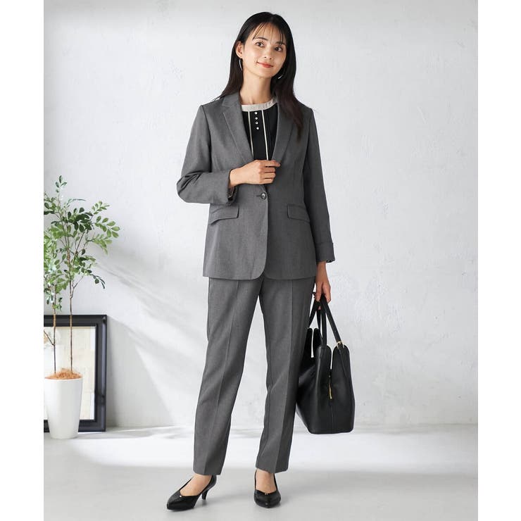 【洗える/イージーケア/吸水速乾/ストレッチ】梳毛調テーパードパンツ | a.v.v【WOMEN】 | 詳細画像17 