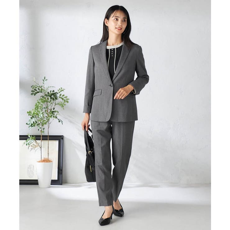 【洗える/イージーケア/吸水速乾/ストレッチ】梳毛調テーパードパンツ | a.v.v【WOMEN】 | 詳細画像18 