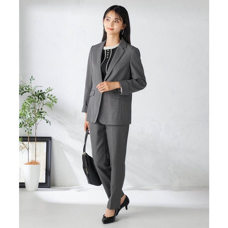 【洗える/イージーケア/吸水速乾/ストレッチ】梳毛調テーパードパンツ | a.v.v【WOMEN】 | 詳細画像19 