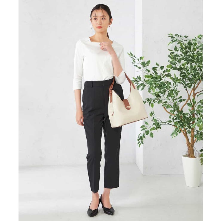 【洗える/イージーケア/吸水速乾/ストレッチ】梳毛調テーパードパンツ | a.v.v【WOMEN】 | 詳細画像31 