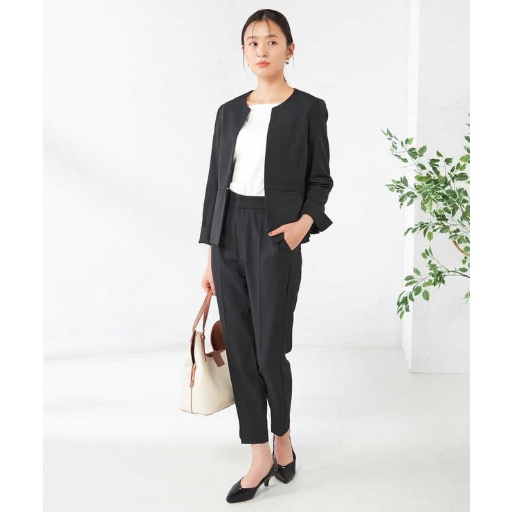 【洗える/イージーケア/吸水速乾/ストレッチ】梳毛調テーパードパンツ | a.v.v【WOMEN】 | 詳細画像33 