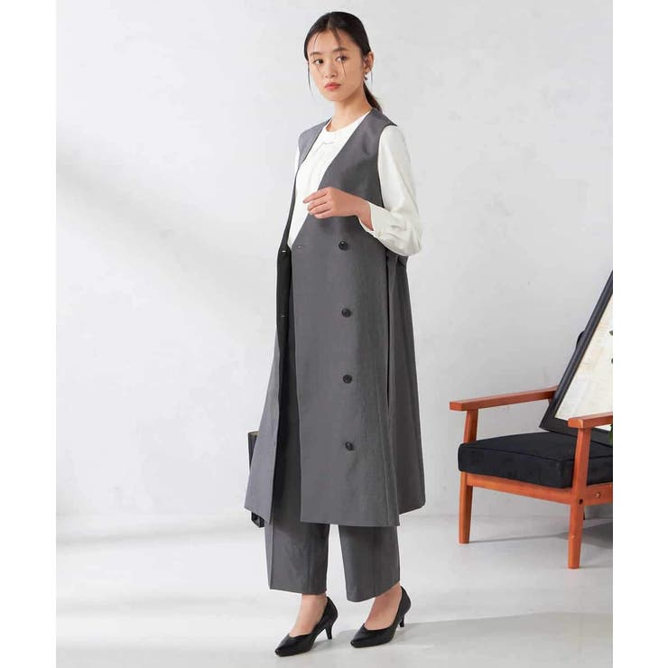 【洗える/イージーケア/吸水速乾/ストレッチ】梳毛調ストレートパンツ | a.v.v【WOMEN】 | 詳細画像11 