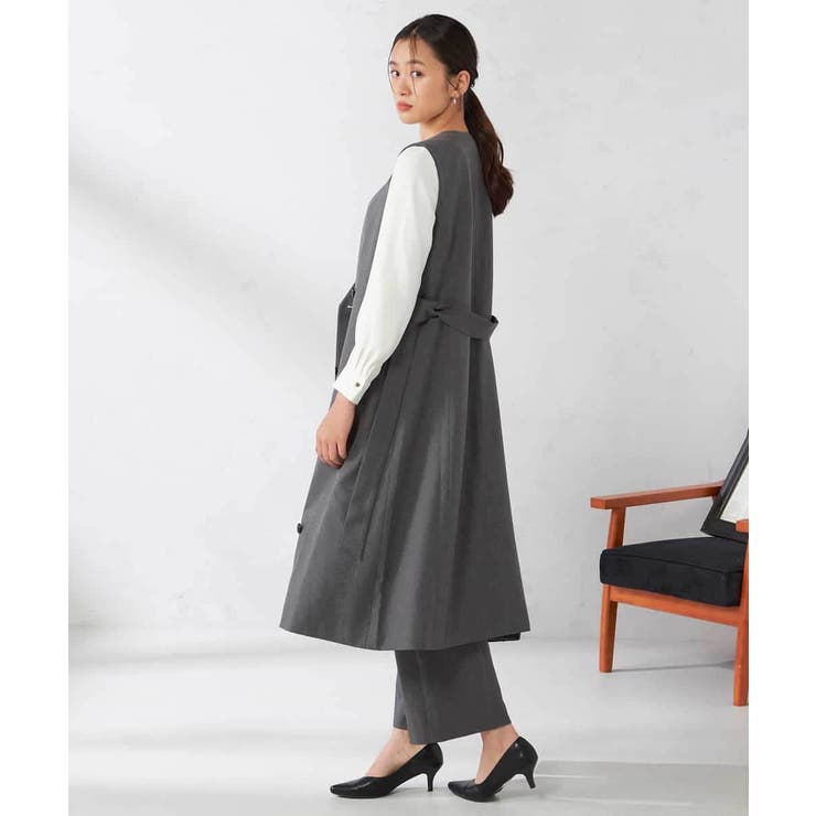 【洗える/イージーケア/吸水速乾/ストレッチ】梳毛調ストレートパンツ | a.v.v【WOMEN】 | 詳細画像12 