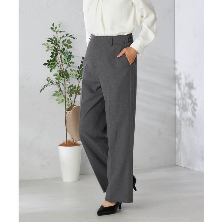 【洗える/イージーケア/吸水速乾/ストレッチ】梳毛調ストレートパンツ | a.v.v【WOMEN】 | 詳細画像15 