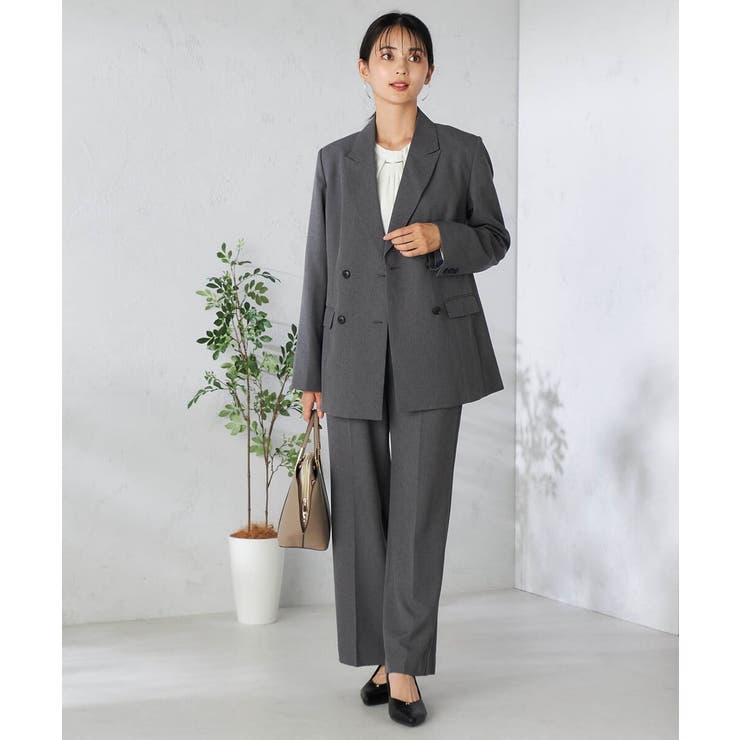 【洗える/イージーケア/吸水速乾/ストレッチ】梳毛調ストレートパンツ | a.v.v【WOMEN】 | 詳細画像20 