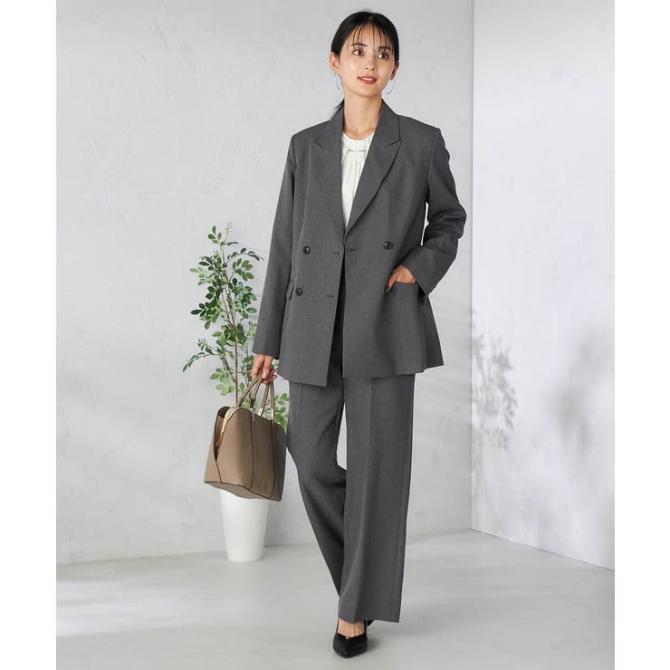 【洗える/イージーケア/吸水速乾/ストレッチ】梳毛調ストレートパンツ | a.v.v【WOMEN】 | 詳細画像21 