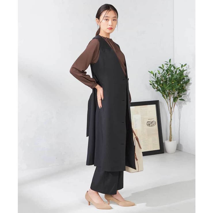 【洗える/イージーケア/吸水速乾/ストレッチ】梳毛調ストレートパンツ | a.v.v【WOMEN】 | 詳細画像25 