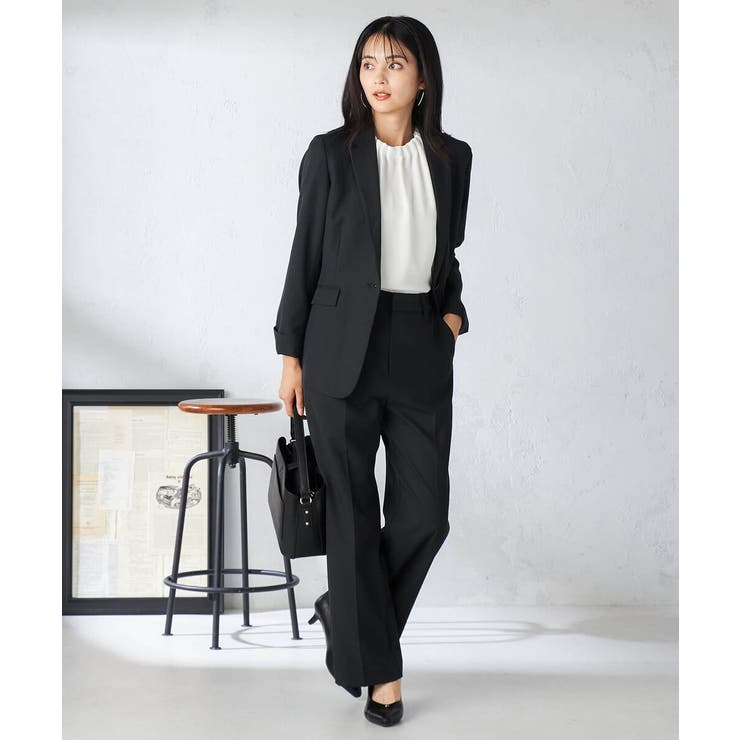 【洗える/イージーケア/吸水速乾/ストレッチ】梳毛調ストレートパンツ | a.v.v【WOMEN】 | 詳細画像36 