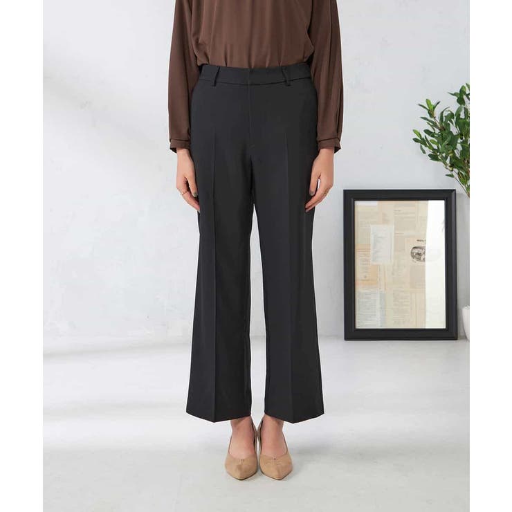 【洗える/イージーケア/吸水速乾/ストレッチ】梳毛調ストレートパンツ | a.v.v【WOMEN】 | 詳細画像38 